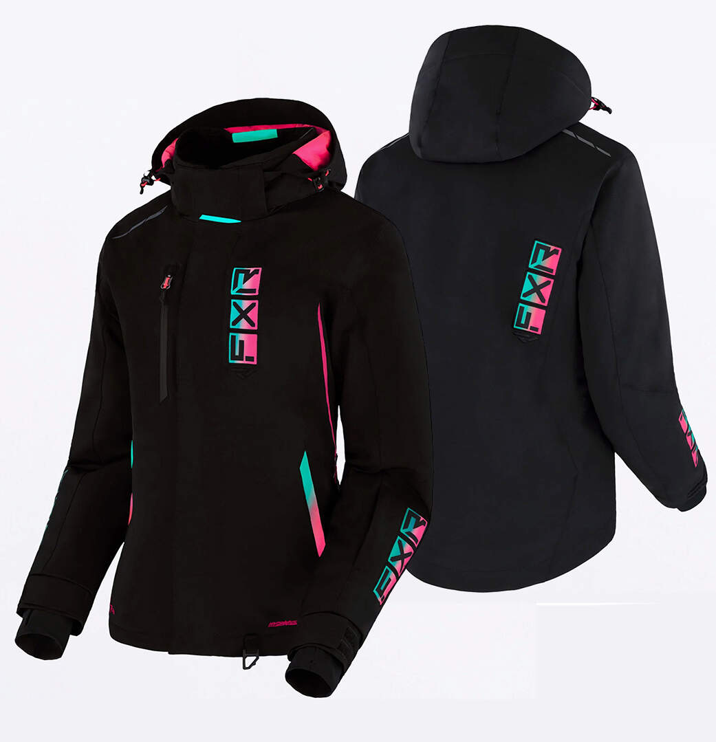 Куртка для снегохода (женская) FXR EVO FX №4 black (текстиль) (XL)