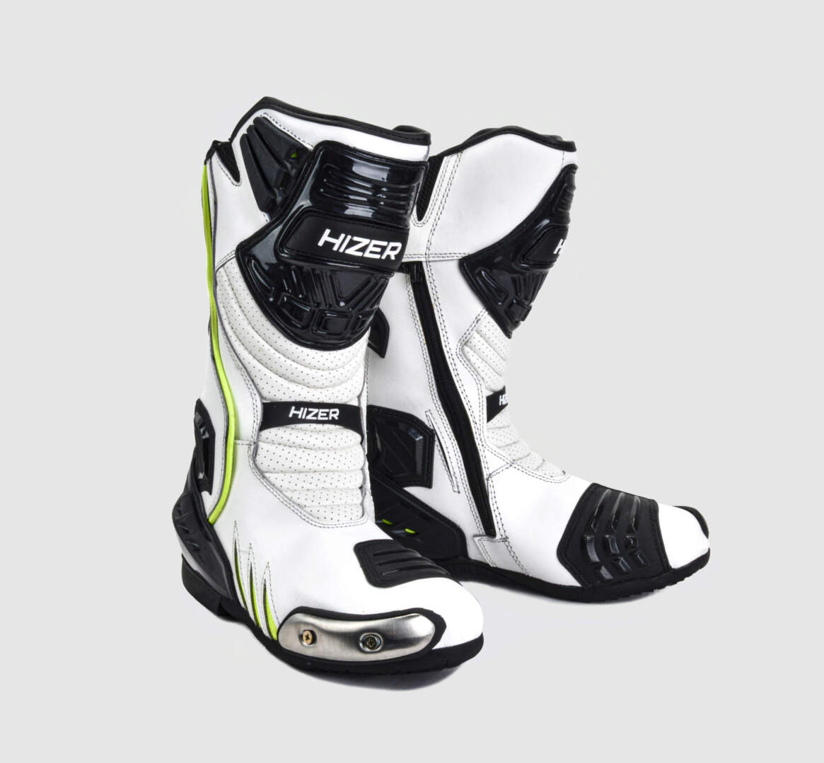 Мотоботы HIZER AT-6002 b/w/neon-green (р. 47)