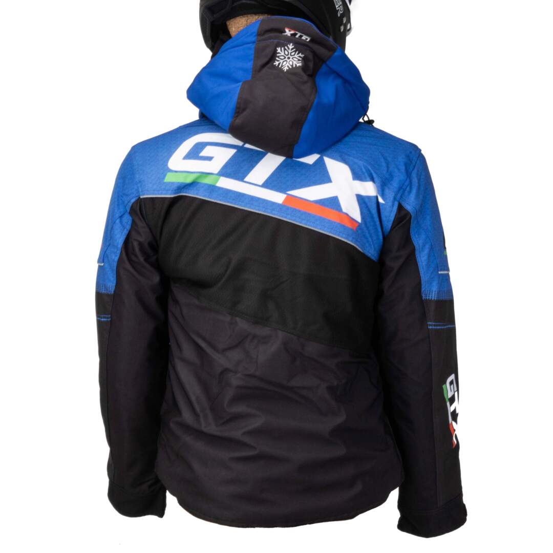 Куртка для снегохода GTX №1 black-blue (текстиль) (XL)